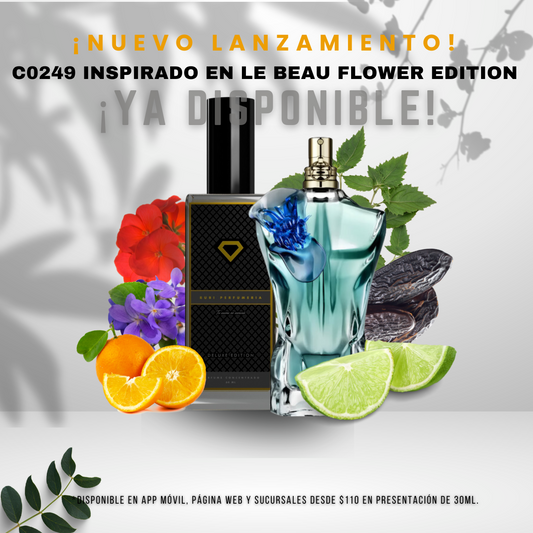 C0249 inspirado en C LE BEAU FLOWER EDITION