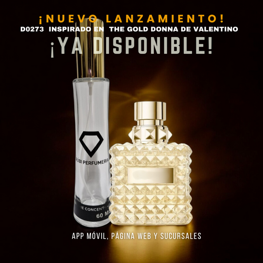 D0273 inspirado en D BORN IN ROMA THE GOLD DONNA