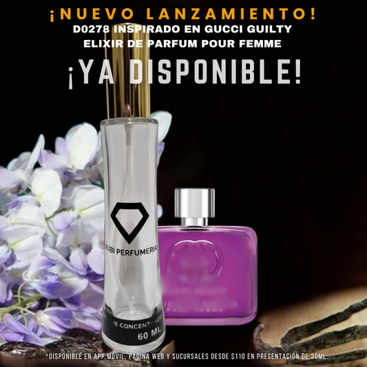 D0278 inspirado en DGUCCI GUILTY ELIXIR DE PARFUM POUR FEMME