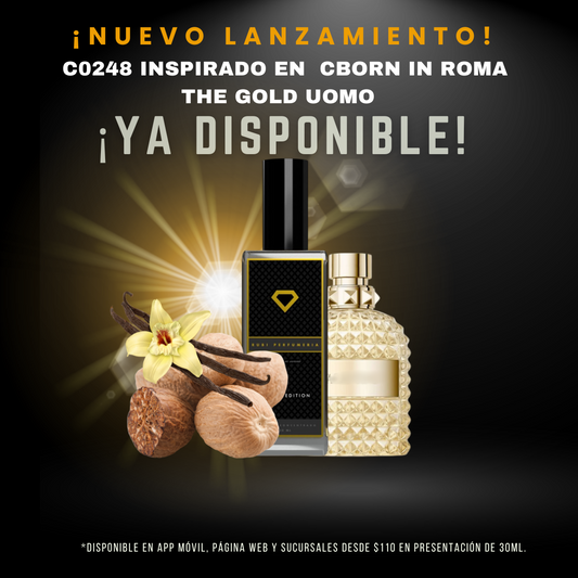 C0248 inspirado en C BORN IN ROMA THE GOLD UOMO