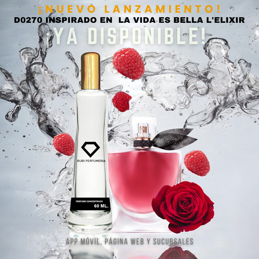 Perfume D0270 inspirado en  DLA VIDA ES BELLA L'ELIXIR