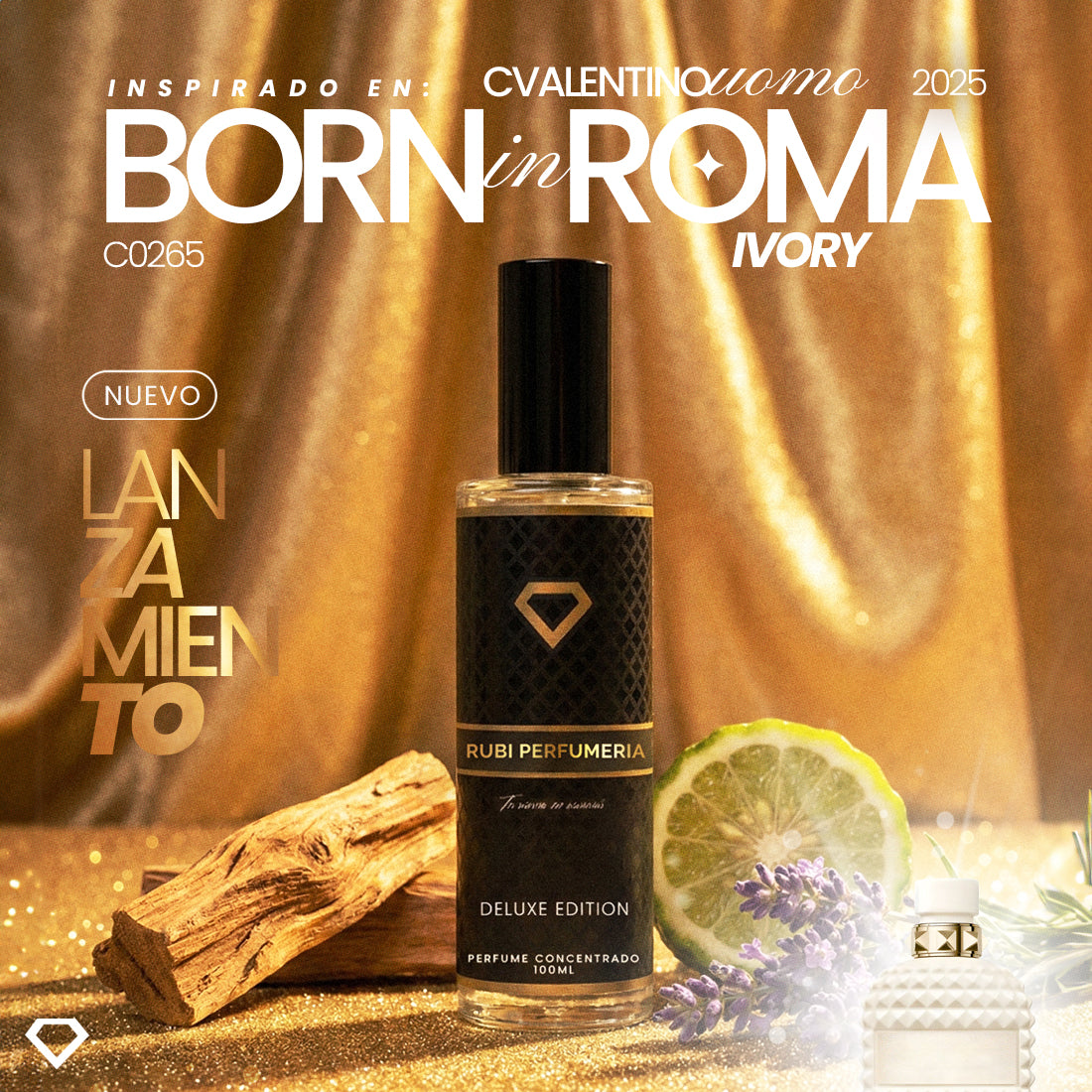 C0265 Inspirado en UOMO BORN IN ROMA IVORY