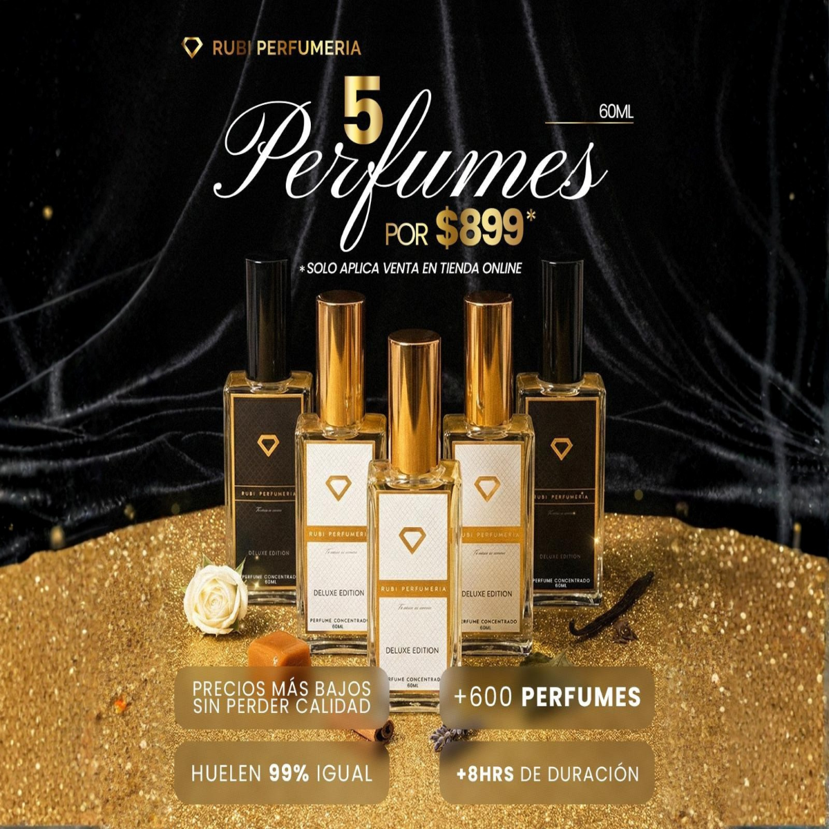 Paquete 5 más vendidos por $899