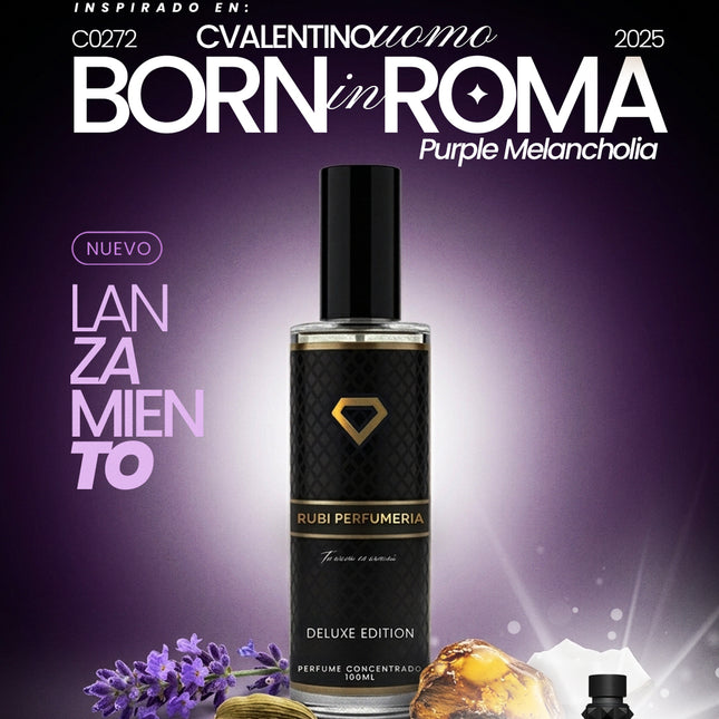 C0272 INSPIRADO EN VALENTINO UOMO BORN IN ROMA PURPLE MELANCHOLIA
